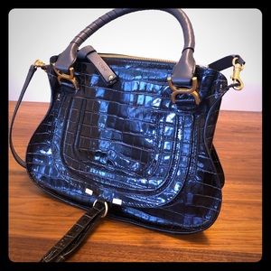 Chloe Marcie Bag-  Medium- Brown Alligator